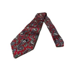 Red Paisley Disney Mickey & Friends Tie